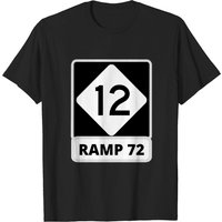 Highway 12 Ramp 72 Ocracoke T-Shirt for Men - Black