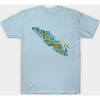 Vancouver Island Graphical Map T-Shirt for Men