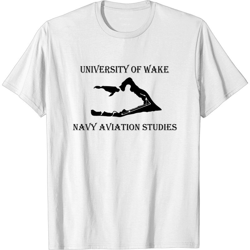 T-shirt Université de Wake Études en Aviation Navale Wake Island — T-shirts pour hommes