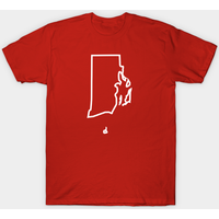 T-shirt pour hommes Rhode Island Outline — T-shirts pour hommes