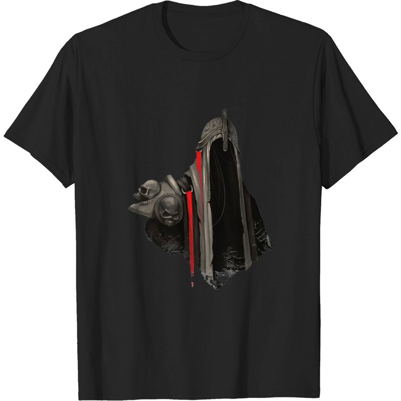 T-shirt pour hommes Undead Knight en noir
