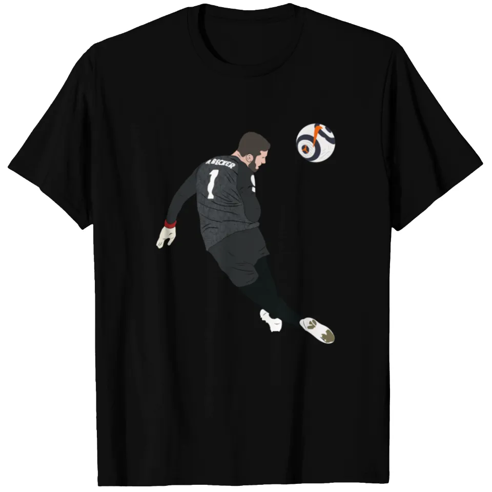 Alisson Becker Last Minute Header T-Shirt for Men — Mens T Shirts