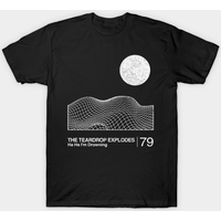 T-shirt pour hommes avec design graphique minimaliste The Teardrop Explodes — T-shirts pour hommes