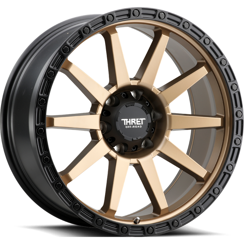 Thret Offroad Freeze Bronze Wheel with Matte Black Lip - 17x9 - 6x135 — Wheels & Rims