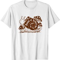T-shirt Prendre le Temps Escargot et Champignons pour Hommes