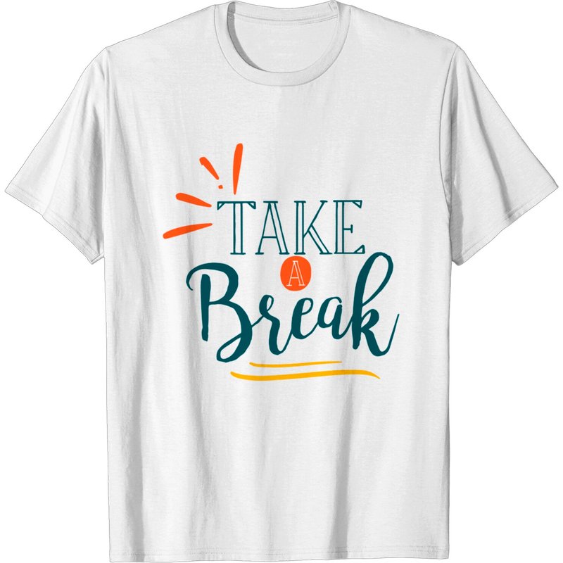 T-shirt pour hommes Take A Break en royal — T-shirts pour hommes