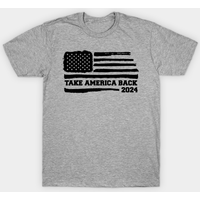 T-shirt pour hommes Take America Back 2024 en bleu royal