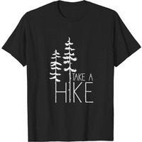 T-shirt blanc Take A Hike pour hommes — T-shirts pour hommes