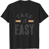 T-shirt pour hommes Take It Easy - Noir — T-shirts pour hommes