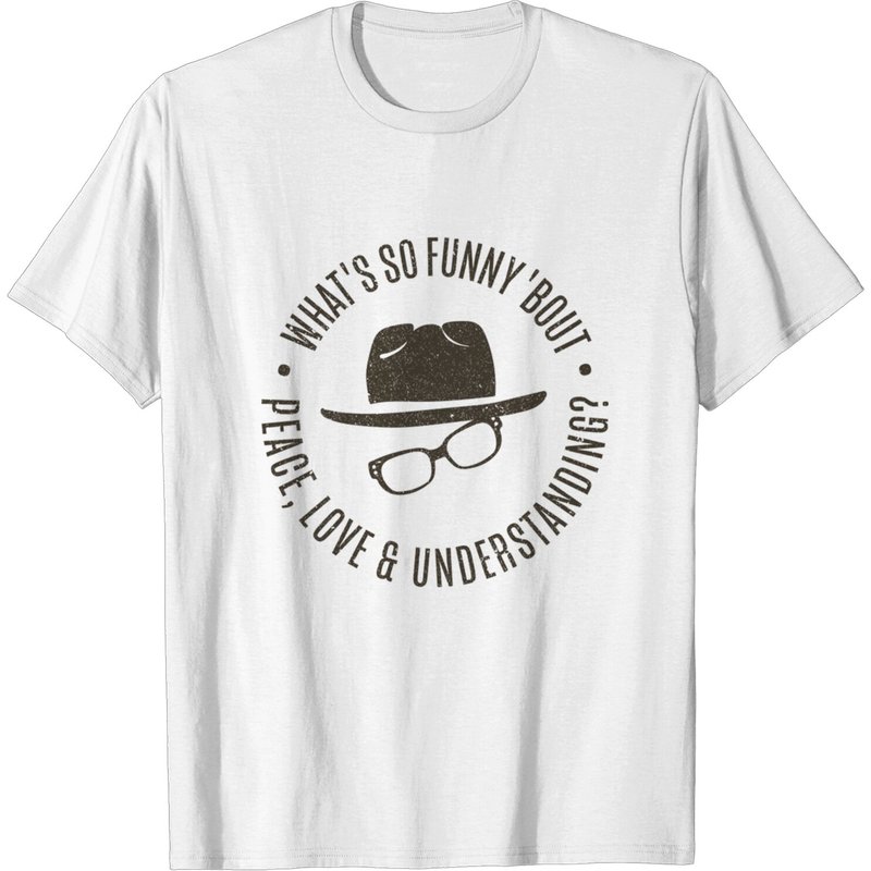 T-shirt Elvis Costello What's So Funny 'bout Peace Love And Understanding — T-shirts pour hommes