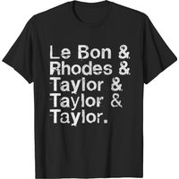 Duran Duran Names List Design Faded Style T-Shirt for Men