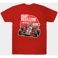 T-shirt pour hommes Clay Regazzoni 1976 Long Beach