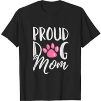 T-shirt pour hommes Proud Dog Mom en noir — T-shirts pour hommes