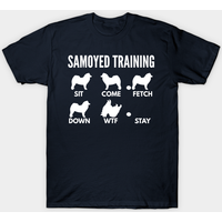 Samoyed Dog Training Tricks T-Shirt for Men - Black