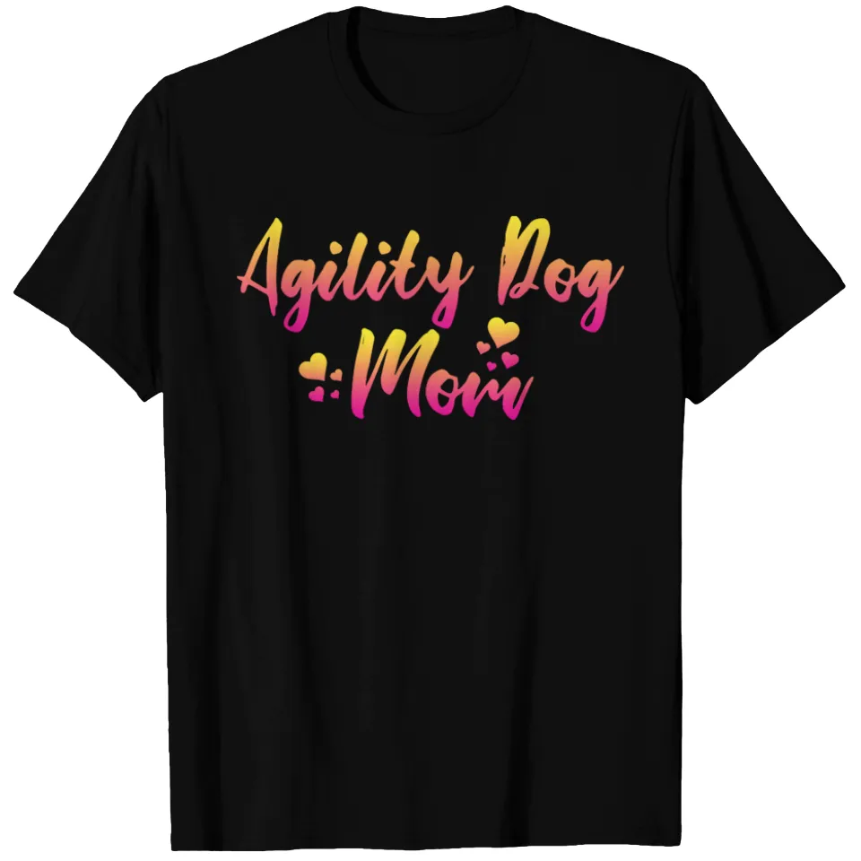 T-shirt pour homme Agility Dog Mom en noir — T-shirts pour hommes