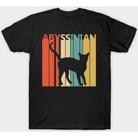 T-shirt Vintage pour Propriétaire de Chat Abyssin — T-shirts pour hommes