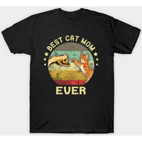 Cat Mom Ever T-Shirt — Mens T Shirts