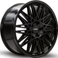 Kalon Wheels Kolossus Gloss Black 22x9.5 Rims 5x112 Bolt Pattern — Wheels & Rims