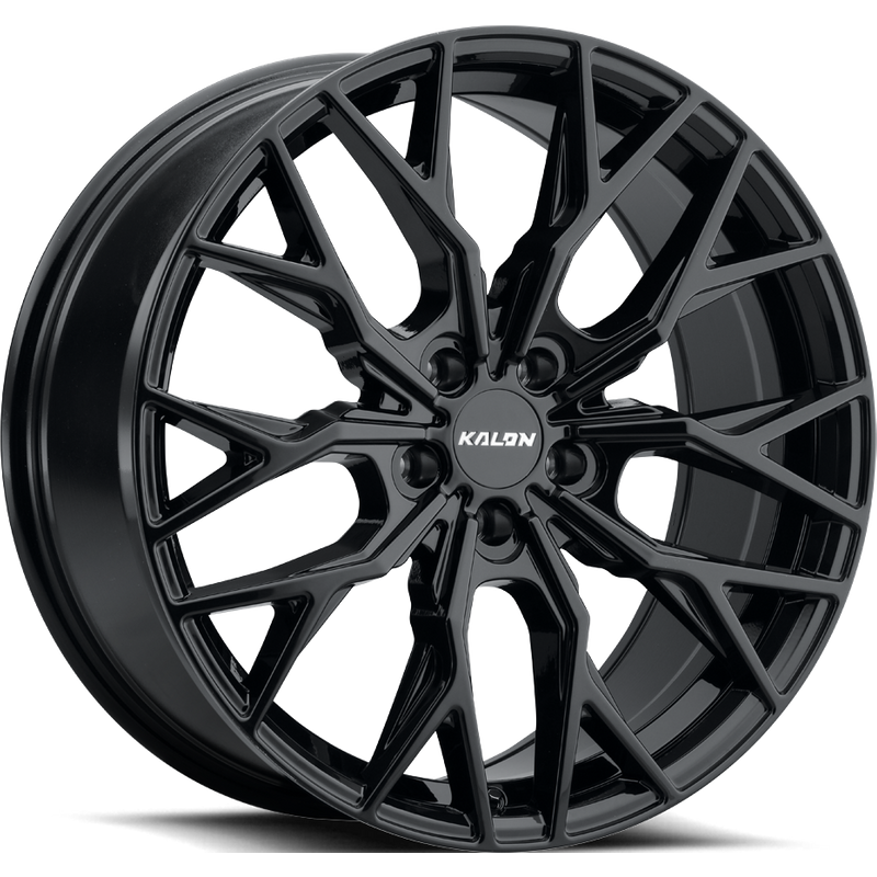 Kalon Wheels Inferno Gloss Black 17x7.5 Rims 5x112 Bolt Pattern — Wheels & Rims