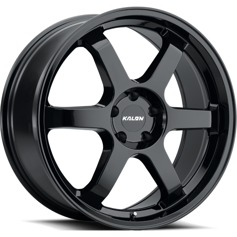 Kalon Wheels Suzuka Gloss Black - 17x7.5 Rims - 5x100 Bolt Pattern — Wheels & Rims
