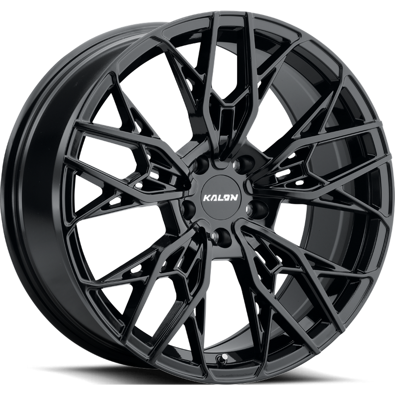 Kalon Wheels Scout Gloss Black 18x8 Rims 5x112 Bolt Pattern 38 Offset — Wheels & Rims