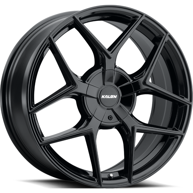 Jantes Kalon Wheels Falcon Noir Brillant 16x7 5x100 — Roues et jantes