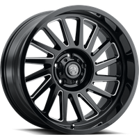 Roues Thret Offroad Omega Noir Brillant - 20x10 - 5x127 -21 Décalage