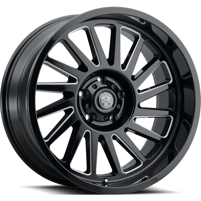 Thret Offroad Omega Gloss Black Wheels - 20x10 - 5x127 -21 Offset — Wheels & Rims