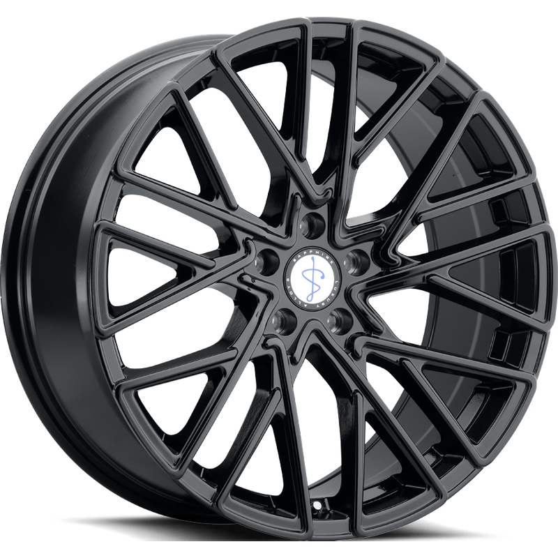 Sapphire Luxury Alloys SX02 Gloss Black Wheels 20x9 5x112 35 Offset — Wheels & Rims