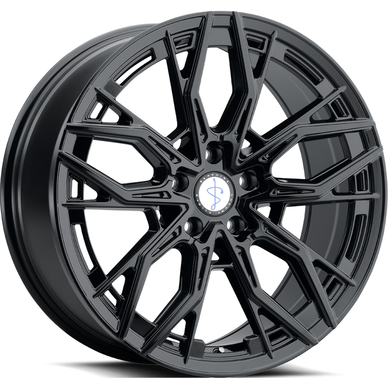 Roues Sapphire Luxury Alloys SX07 Noir Brillant 20x9 5x112 — Roues et jantes