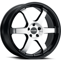 Jantes Kalon Suzuka Noir Brillant avec Face Usinée 17x7.5 5x112