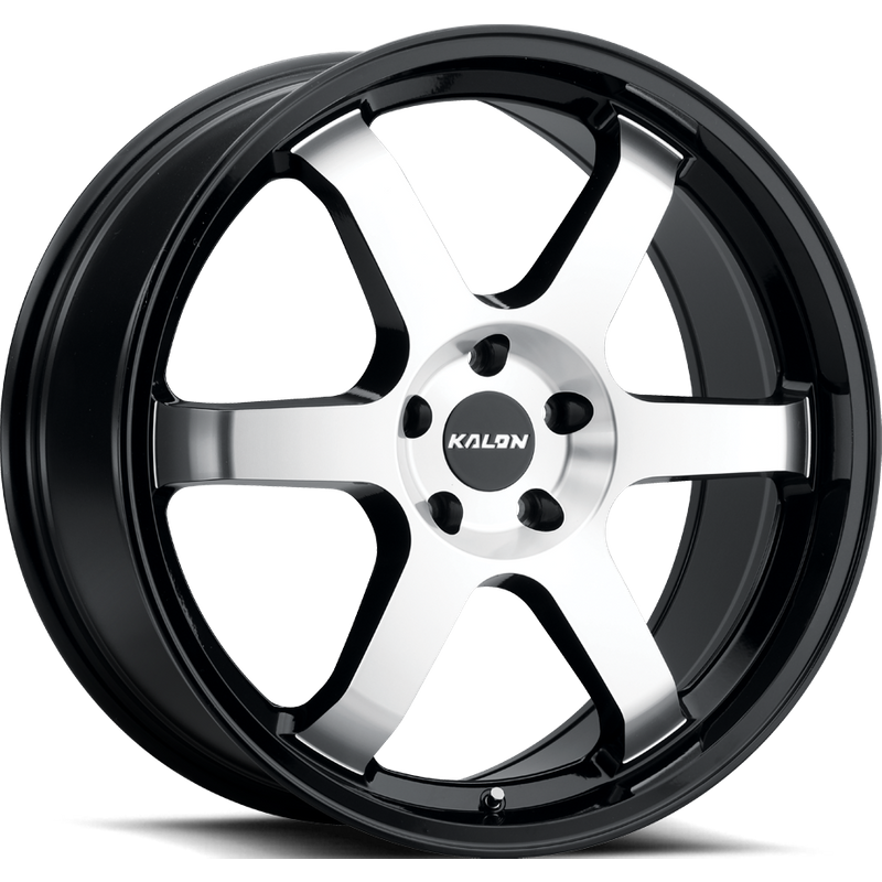 Kalon Wheels Suzuka Gloss Black Machined Face 17x7.5 Rims 5x112 — Wheels & Rims