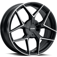 Kalon Wheels Falcon Gloss Black Machined Face 16x7 Rims 5x100 — Wheels & Rims