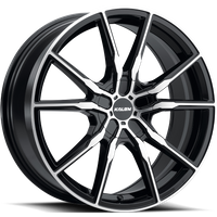 Jantes Kalon Wheels Pyro Noir Brillant Avec Face Usinée 18x8 5x100 — Roues et jantes