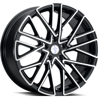 Sapphire Luxury Alloys SX02 Gloss Black Machined Face Wheels 20x9 — Wheels & Rims