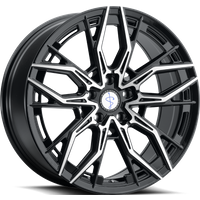 Sapphire Luxury Alloys SX07 Gloss Black Machined Face 20x9 Rims — Wheels & Rims