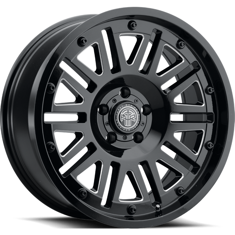 Thret Offroad Storm Gloss Black Milled Wheels - 17x9 - 5x114.3 — Wheels & Rims