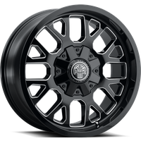 Roues Thret Offroad Attitude Gloss Black Milled - 17x9 - 5x114.3