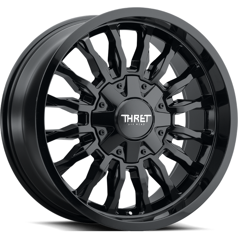 Thret Offroad Gamma Gloss Black Milled 18x9 Rims -5x127 Bolt Pattern — Wheels & Rims