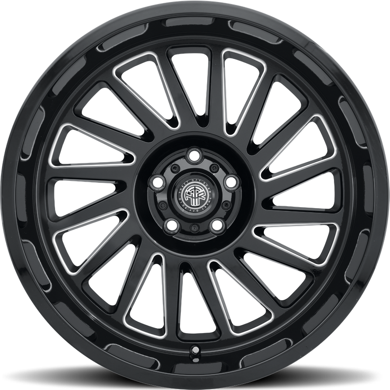Roues Thret Offroad Omega Gloss Black Milled - 20x10 - 5x127 — Roues et jantes