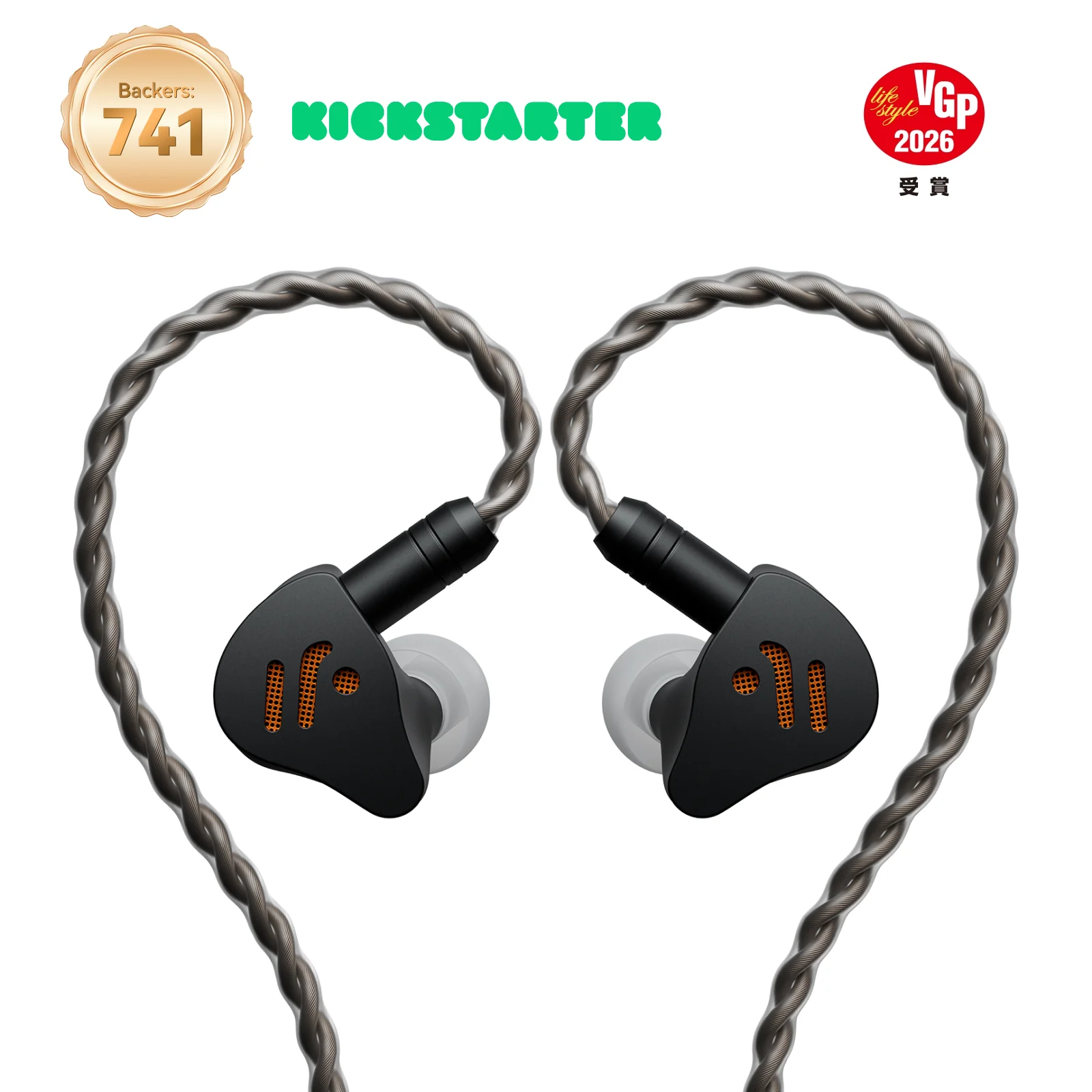 Fosi Audio IM4 Open‑Back Wired Earbuds – All‑Day Comfort for Work, Commute, or Home - IM4-Obsidian