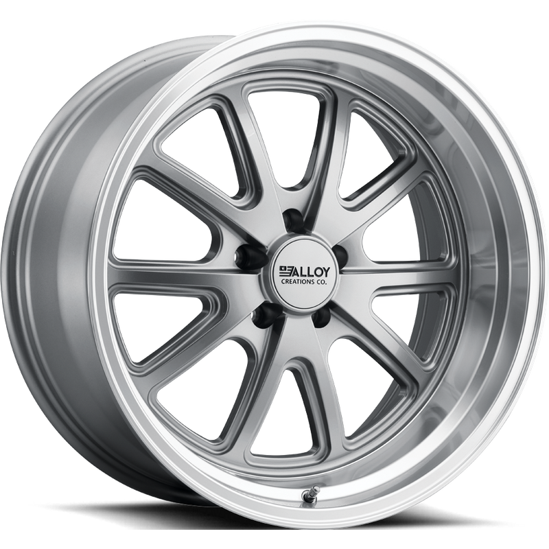 Alloy Creations AC515 Grey Wheel with Machined Lip - 17x7 - 5x114.3 — Wheels & Rims