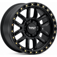 Roues Thret Offroad Simulées Noires Mat - 17x9 - 5x127 -12 Offset
