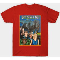 Jurassic Park Men's T-Shirt in Royal Blue