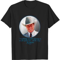 Jr Ewing Quote Distressed T-Shirt for Men — Mens T Shirts