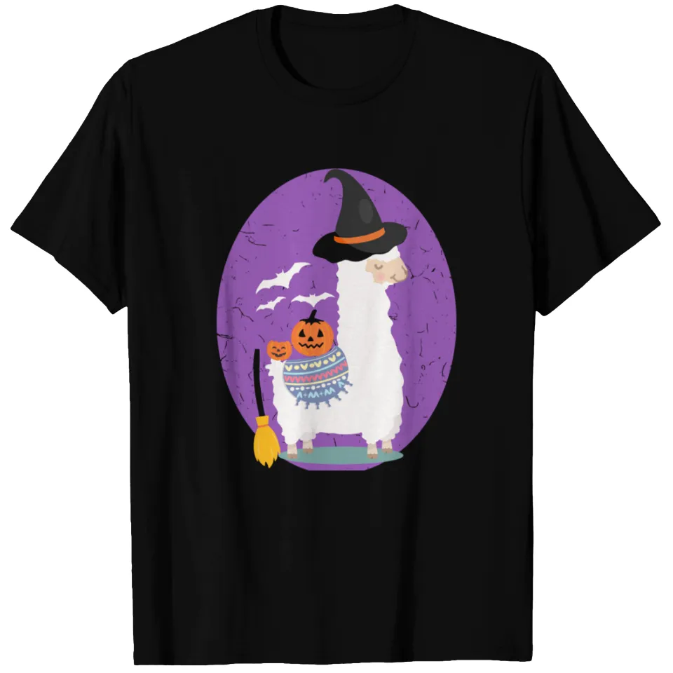 T-shirt de costume d'Halloween Alpaca pour hommes - Noir — T-shirts pour hommes