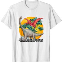 T-shirt pour hommes Dinosaure Aquarelle