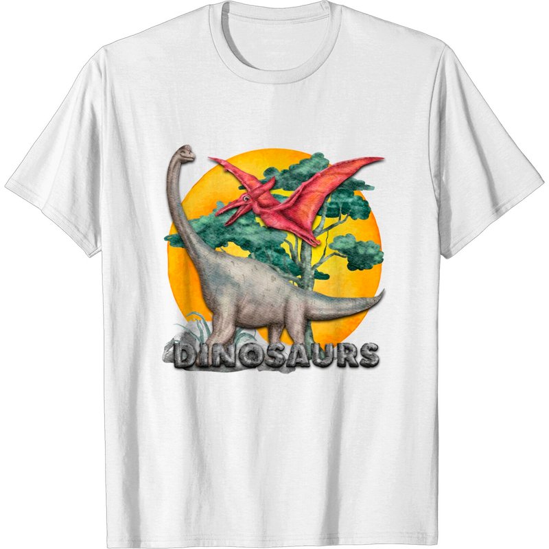T-shirt pour hommes Dinosaure Aquarelle — T-shirts pour hommes