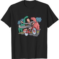 T-shirt Dinosaurs Big Adventure Bike pour hommes - Noir