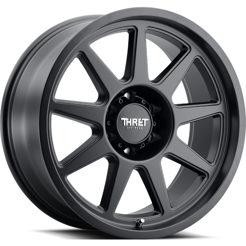 Thret Offroad Flood Satin Black Wheels - 17x9 - 5x127 - 0 Offset — Wheels & Rims